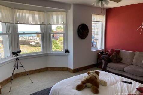 Bedroom with harbour view