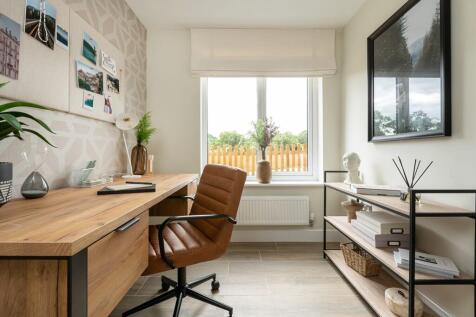 The ground floor study offers a peaceful place to work from home