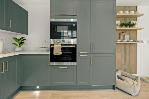 Kitchen finished in clean lines