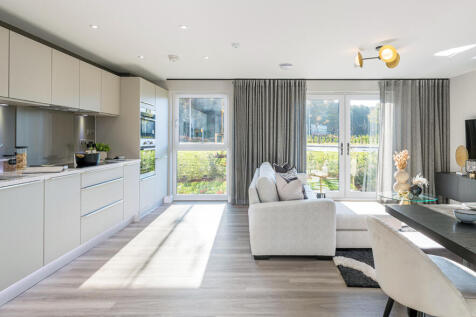 Bunting kitchen/lounge/dining room