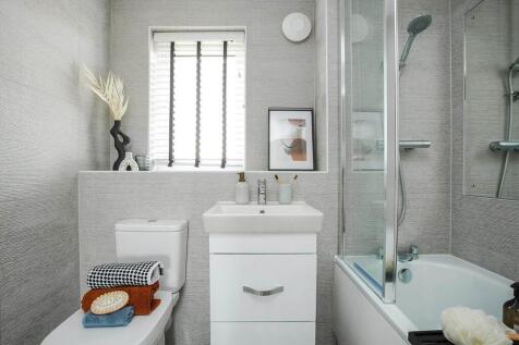 A family bathroom completes the home