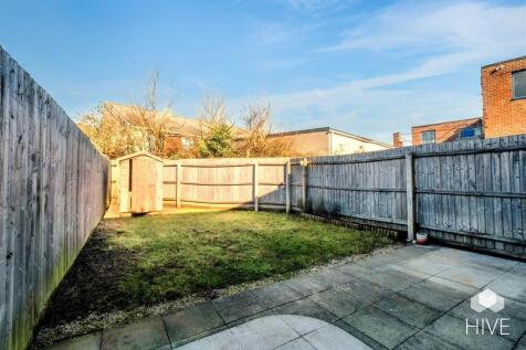 A private garden with handy shed