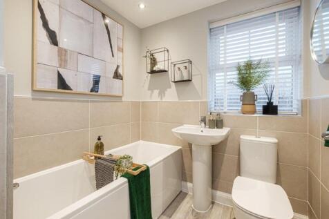 Hadley bathroom with half tiled walls