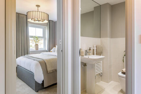 Bedroom/bathroom in the Wilford 2 bedroom home