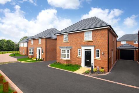 External view of brand-new homes at Thorpebury in the Limes