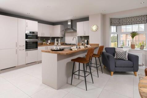 View of the Kitchen breakfast bar in the five bedroom Henley