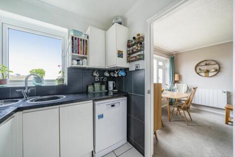 Kitchen into dining area
