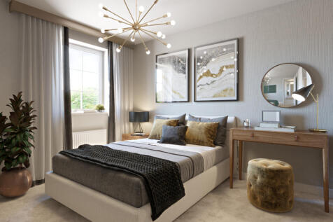 double bedroom CGI image in the kennford housetype