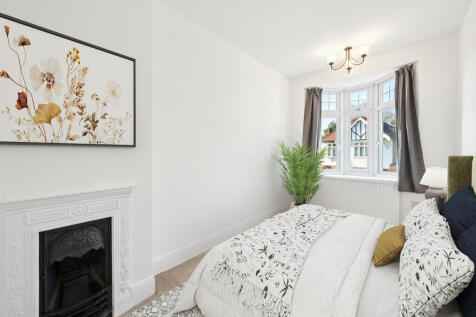 Virtually staged - Bedroom