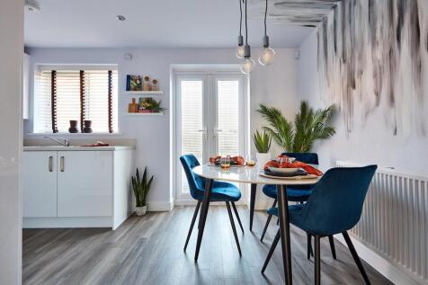 Open the French doors to the patio and garden