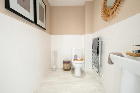 A convenient downstairs cloakroom