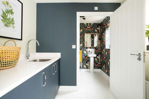 A convenient utility keeps the laundry out of sight