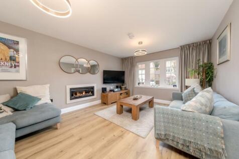 Lounge with gas fire