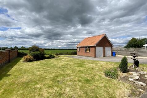 Rear garden and garage