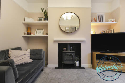 Sitting room with log burner