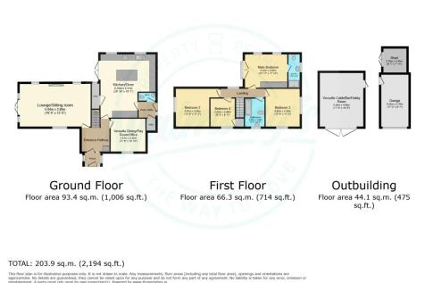 2D Plan 1 Complete to include garage &amp; cabin