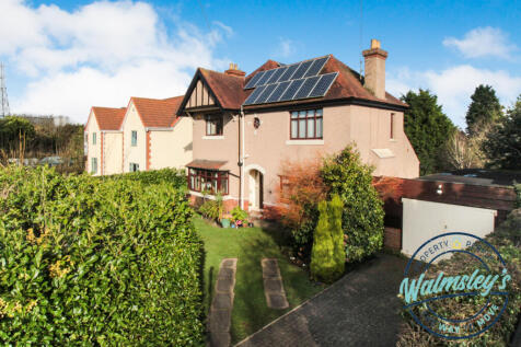 Front elevation with owned solar panels