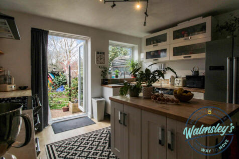 Kitchen with French doors