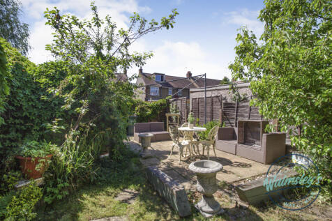 Rear gardens from house
