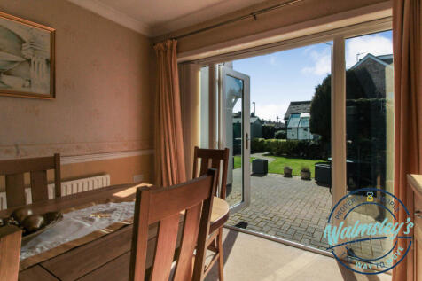 French doors to gardens