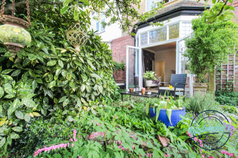 French doors and bay