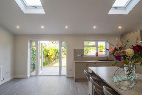 French doors in family room open
