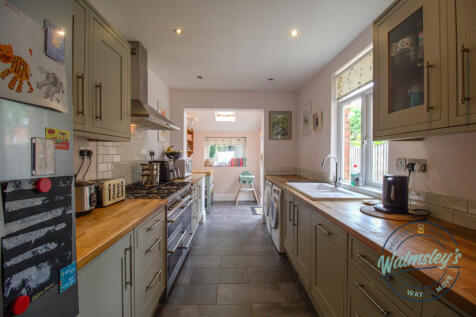 Kitchen with French doors to gardens
