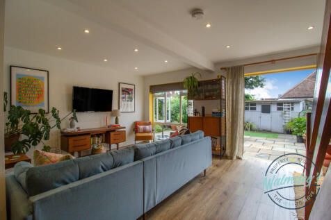 Open plan living with bi-folding doors