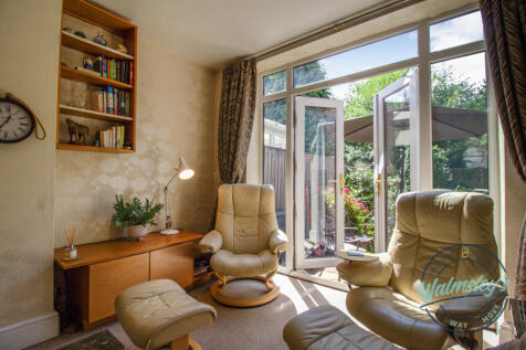 French doors to gardens