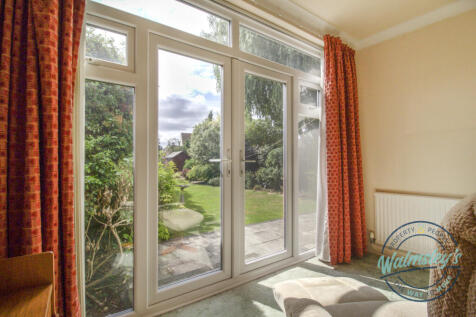 French doors to garden