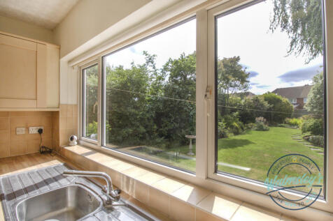 Views over garden from kitchen