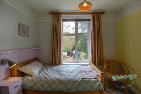 Views over garden from double bedroom at rear