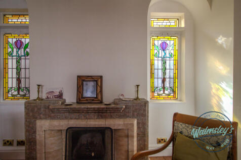 Stained glass &amp; fire feature