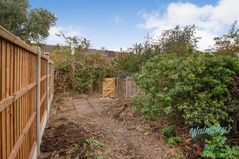 Rear gardens with new fencing &amp; gate to rear