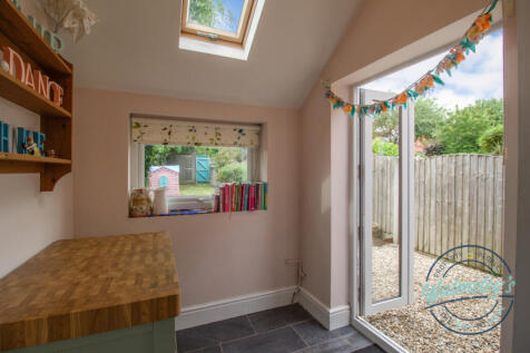 French doors to garden