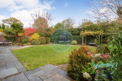 Rear gardens from French doors from sitting room