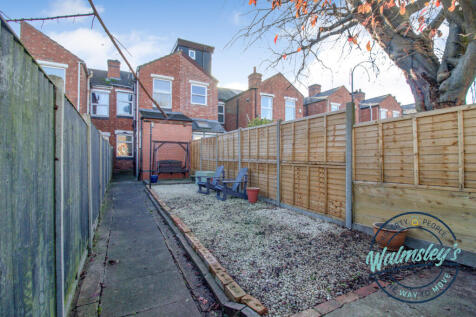 Rear gardens towards house