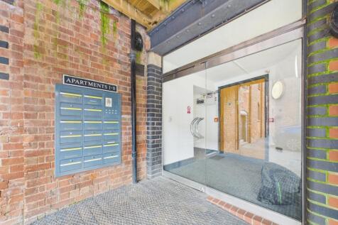 main entrance to apartments