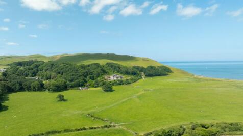 Drone shot of Tan Y Bwlch Mansion