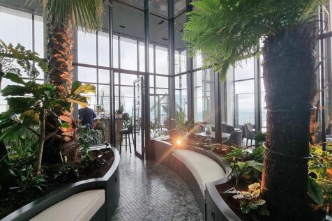 Sunshine from the sky lounge at Wardian For Sale