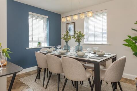 Separate dining room in the Alderney 4 bedroom home