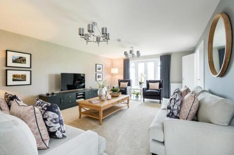 Light-filled lounge with French doors to the rear garden