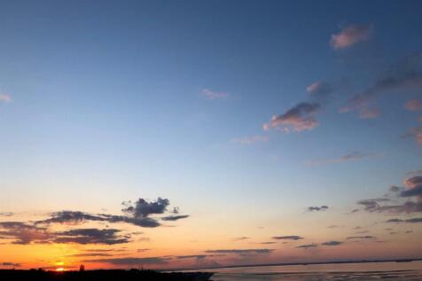 Evening beach sky