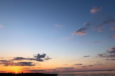 Evening beach sky