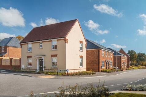 Street scene with the 3 bedroom Hadley at Ersham Park November 2024