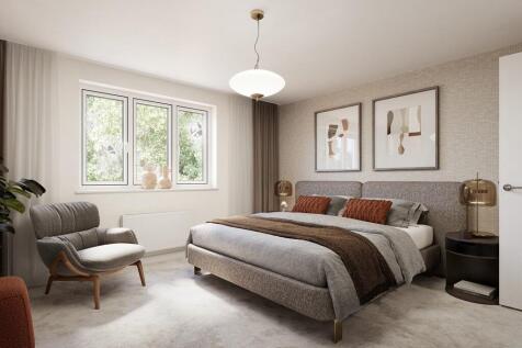 The main bedroom is located on the top floor