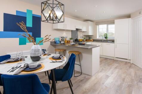 A spacious open kitchen at the front