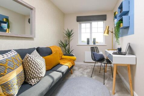 Good sized third bedroom provides space for various uses