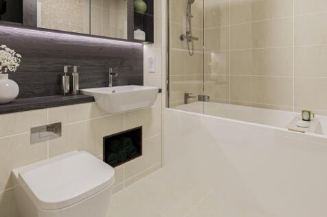one bed bathroom