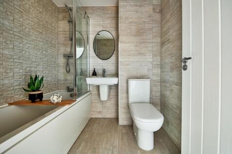 A main bathroom with high quality fixtures and fittings